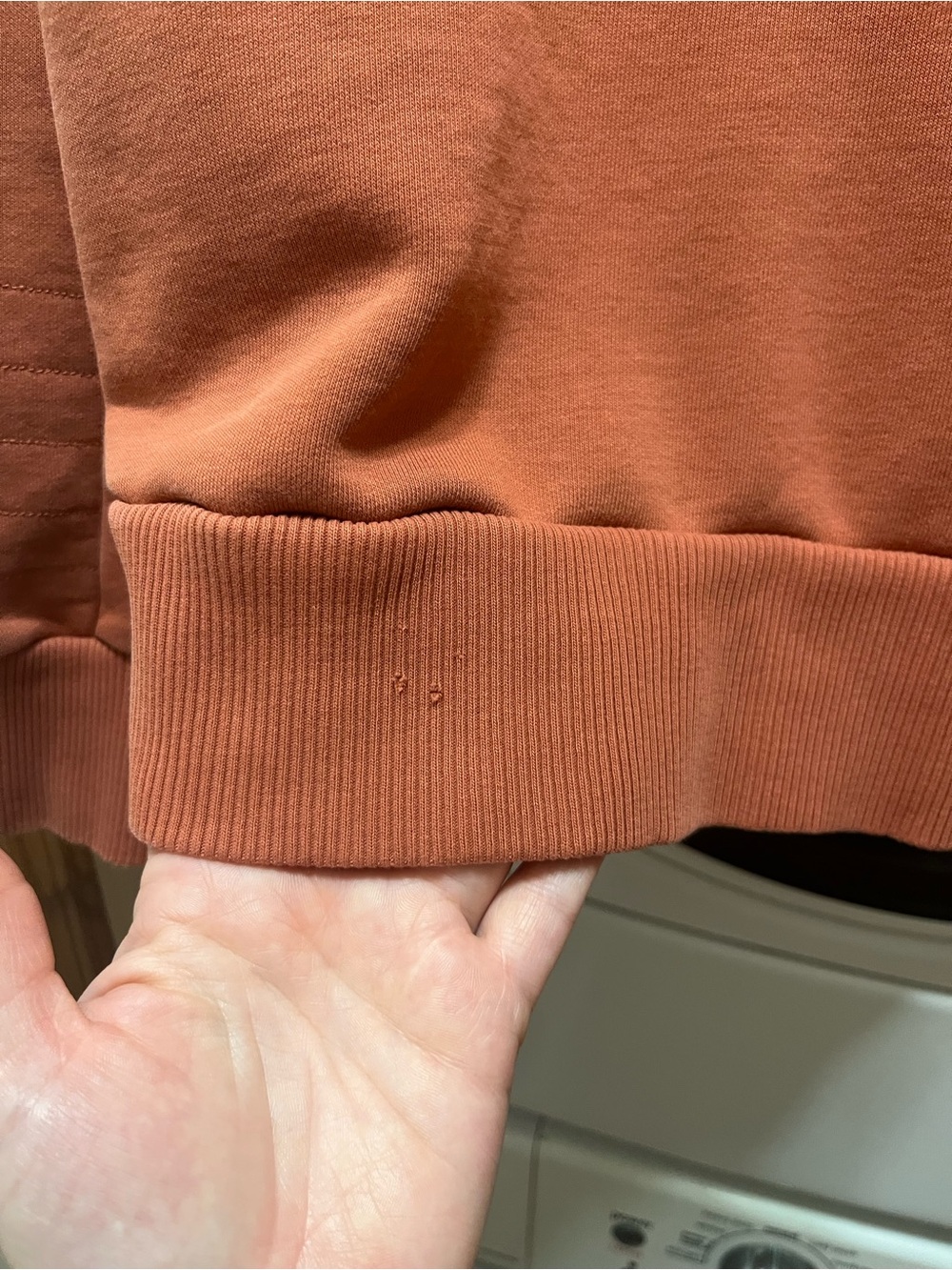 Pact Organic Burnt Orange Hoodie Size Large *flawed* - Picture 5 of 6